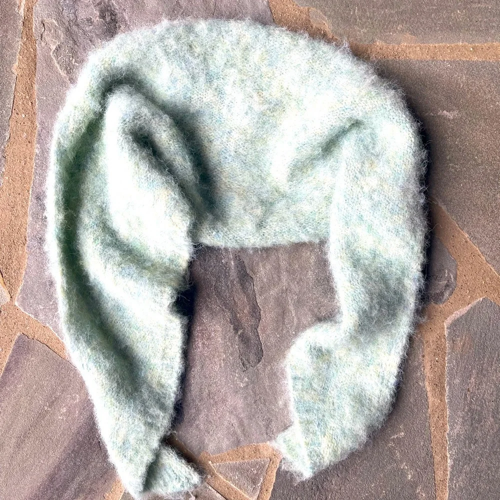 Triangle Scarf- turquoise By Anthropologie